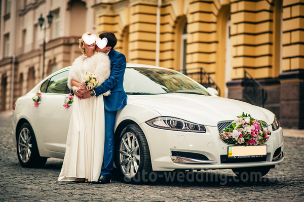 Авто на свадьбу Jaguar XF белый