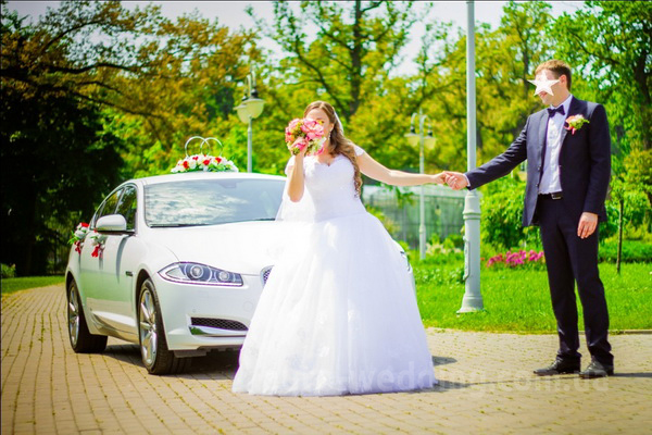 Авто на свадьбу Jaguar XF белый