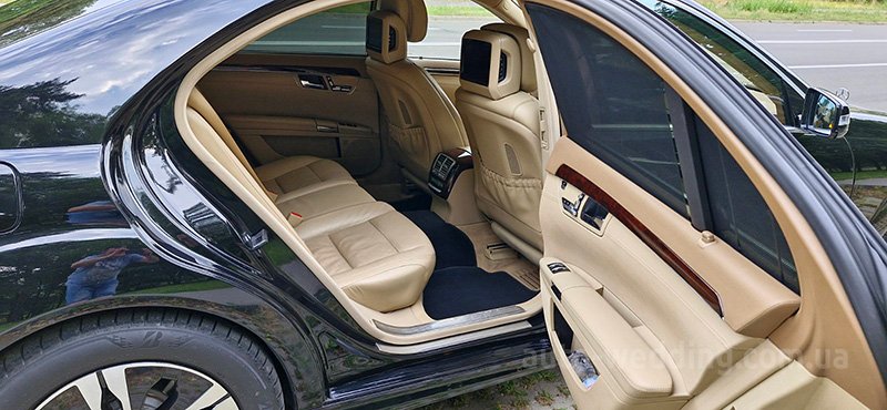 Аренда авто на свадьбу Mercedes Benz S class W221 S500