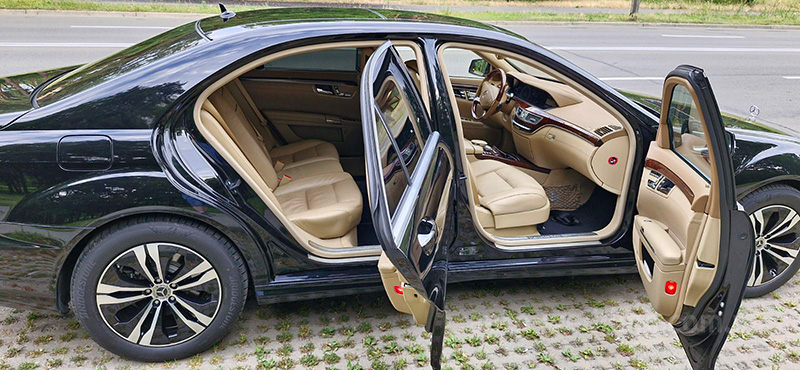 Аренда авто на свадьбу Mercedes Benz S class W221 S500