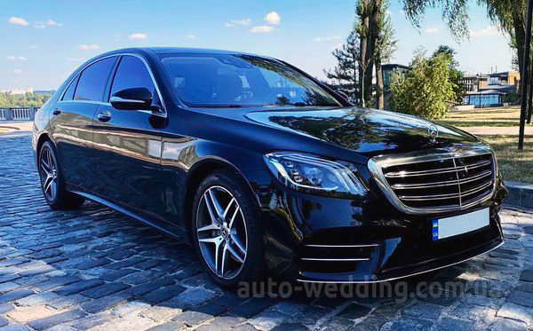 Аренда авто Mercedes W222 S560 AMG Restyling на свадьбу Киев