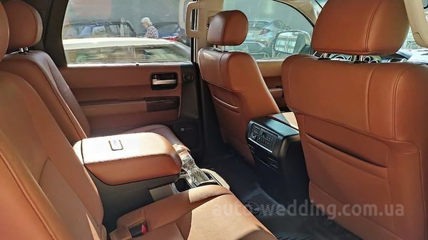 Внедорожник джип на свадьбу Toyota Sequoia белая 2018