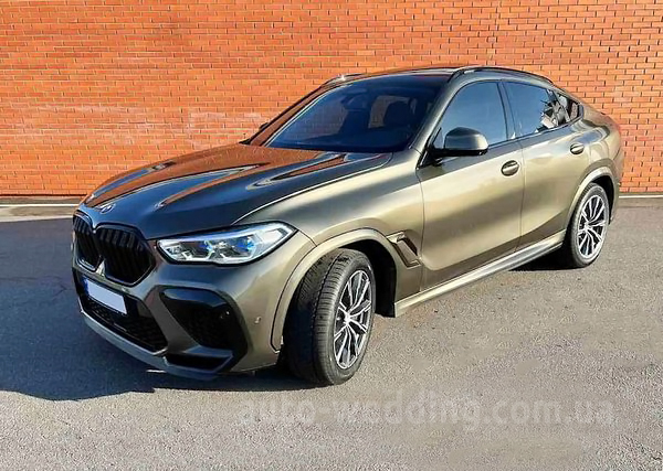 Внедорожник джип на свадьбу BMW X6 M50d хаки