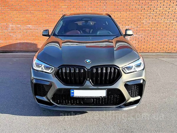 Внедорожник джип на свадьбу BMW X6 M50d хаки