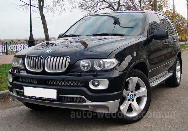 Внедорожник джип на свадьбу BMW X5 черный