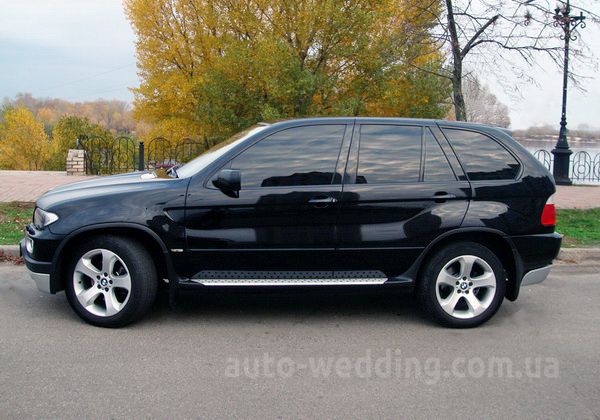 Внедорожник джип на свадьбу BMW X5 черный