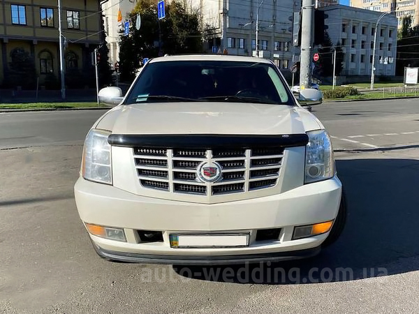 Внедорожник на свадьбу Cadillac Escalade белый