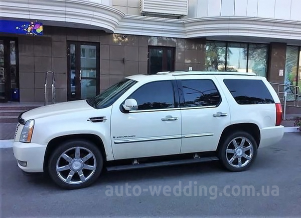 Внедорожник на свадьбу Cadillac Escalade белый