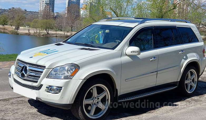 Внедорожник джип на свадьбу Mercedes GL 550 с водителем в Киеве