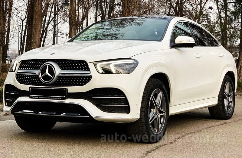 Внедорожник джип на свадьбу Mercedes-Benz AMG GLE Coupe белый