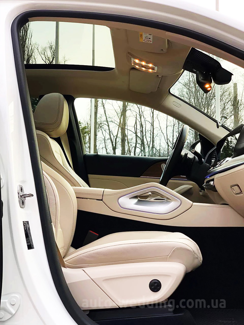 Внедорожник джип на свадьбу Mercedes-Benz AMG GLE Coupe белый