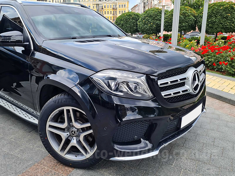 Внедорожник джип на свадьбу Mercedes GLS 350d AMG 4MATIC 6 мест черный в Киеве
