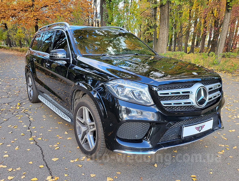 Внедорожник джип на свадьбу Mercedes GLS 350d AMG 4MATIC 6 мест черный в Киеве
