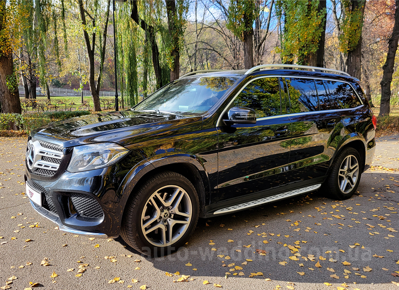 Внедорожник джип на свадьбу Mercedes GLS 350d AMG 4MATIC 6 мест черный в Киеве