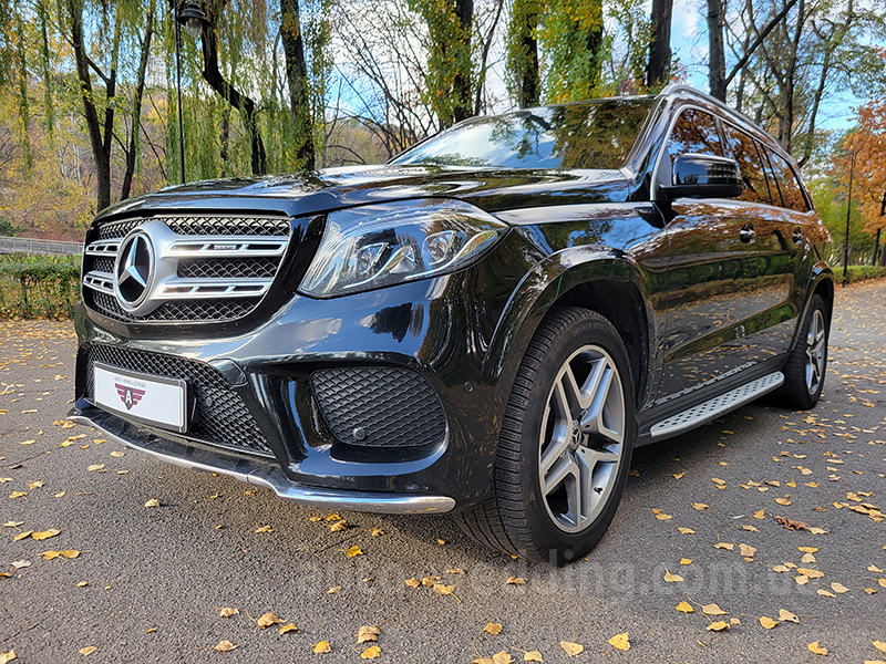 Внедорожник джип на свадьбу Mercedes GLS 350d AMG 4MATIC 6 мест черный в Киеве