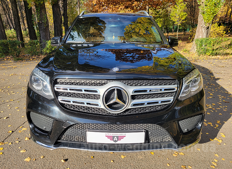 Внедорожник джип на свадьбу Mercedes GLS 350d AMG 4MATIC 6 мест черный в Киеве