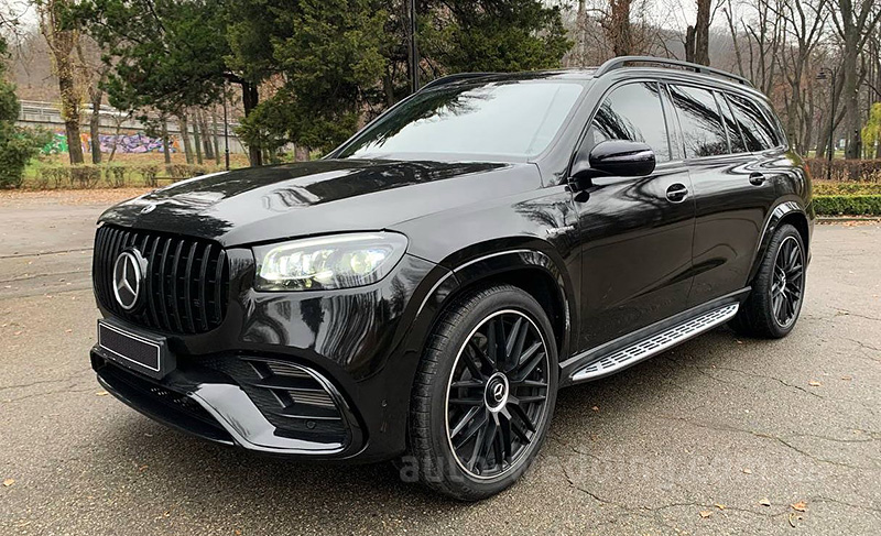 Внедорожник джип на свадьбу Mercedes GLS 63 AMG черный