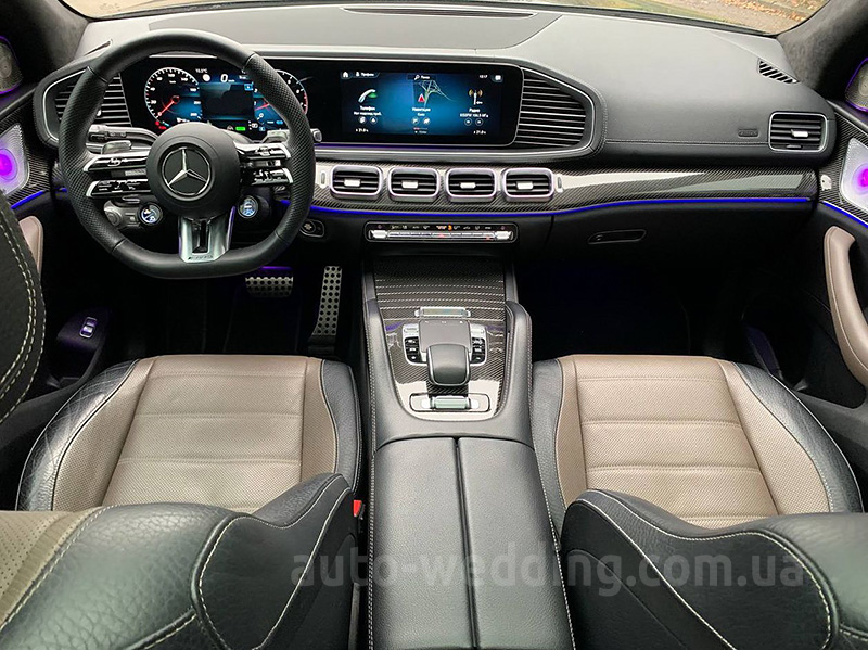 Внедорожник джип на свадьбу Mercedes GLS 63 AMG черный