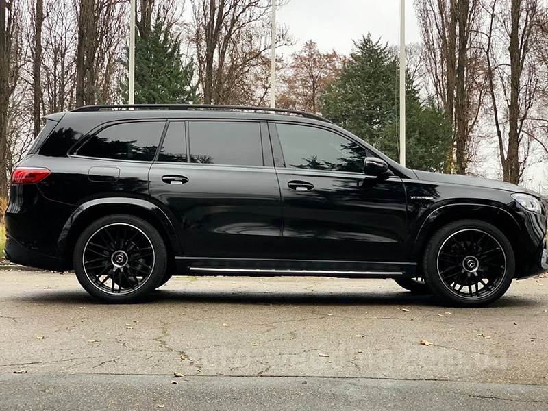 Внедорожник джип на свадьбу Mercedes GLS 63 AMG черный