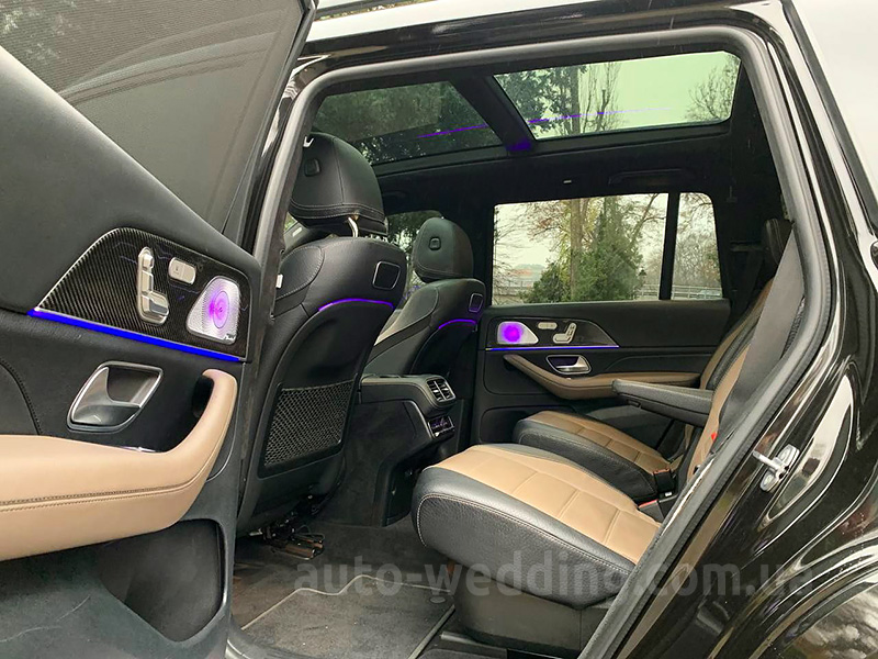 Внедорожник джип на свадьбу Mercedes GLS 63 AMG черный