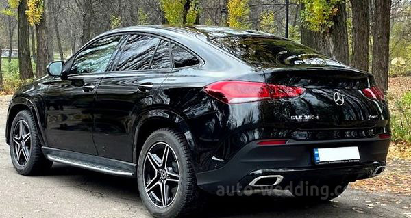 Внедорожник джип на свадьбу Mercedes-Benz GLE 350D Coupe черный в Киеве