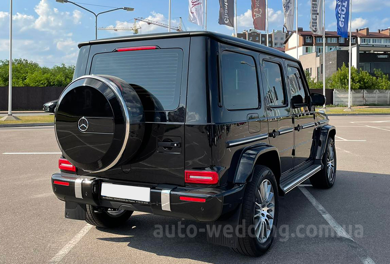 Джип на свадьбу гелик Mercedes Gelentwagen G500 AMG черный кубик
