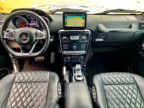 Джип на свадьбу гелик Mercedes Gelentwagen G63 AMG кубик silver с водителем в Киеве