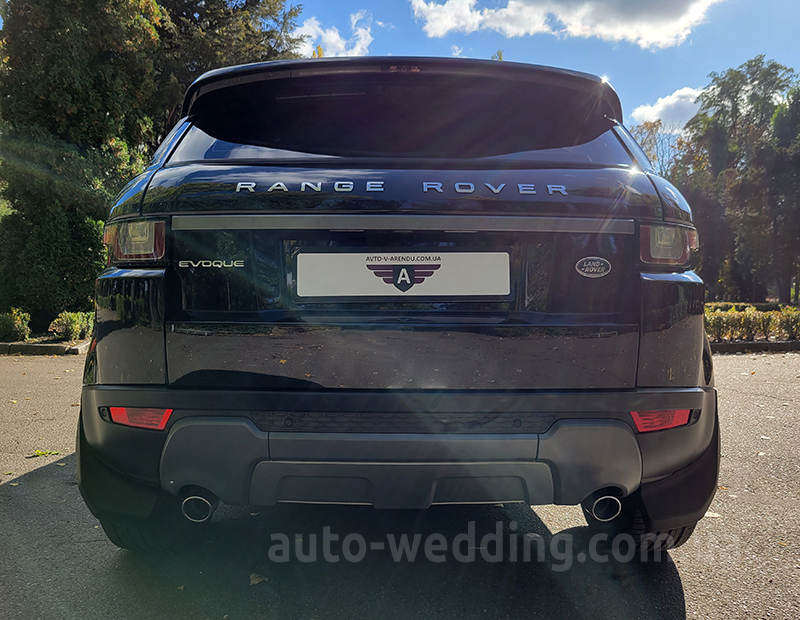 Внедорожник джип  на свадьбу Range Rover Evoque черный