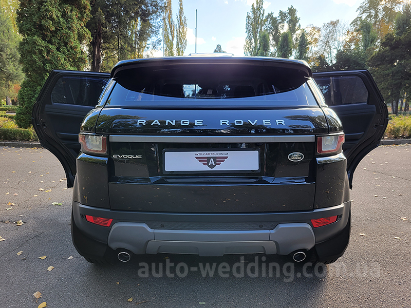 Внедорожник джип  на свадьбу Range Rover Evoque черный
