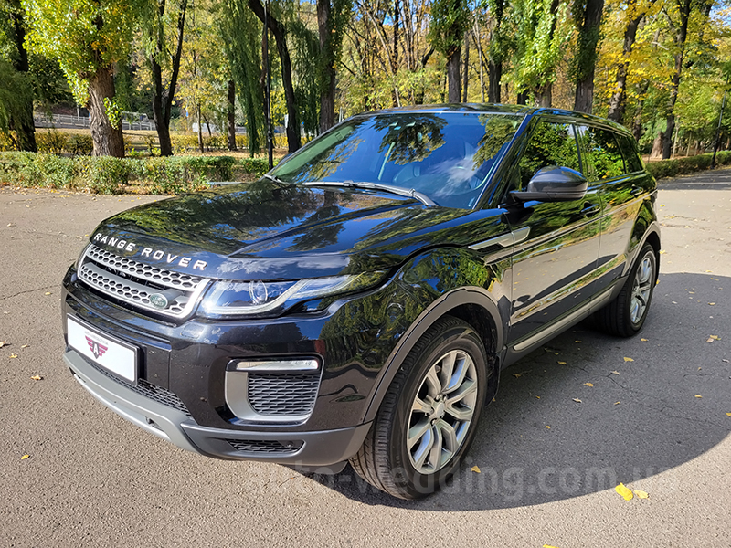 Внедорожник джип  на свадьбу Range Rover Evoque черный