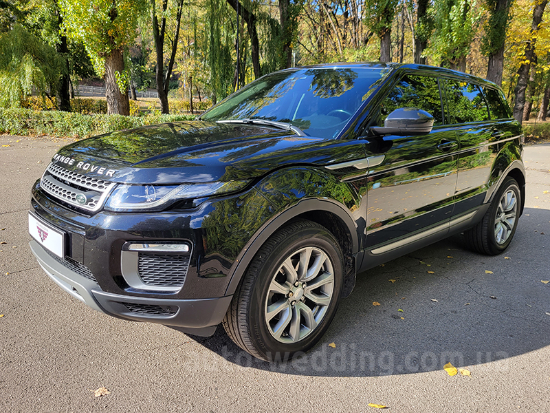 Внедорожник джип  на свадьбу Range Rover Evoque черный