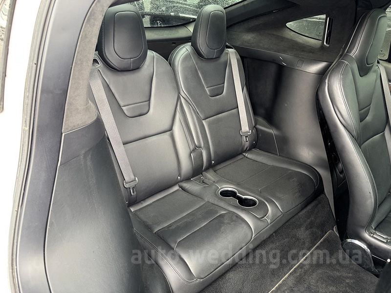 Электро внедорожник на свадьбу белый джип TESLA Model X