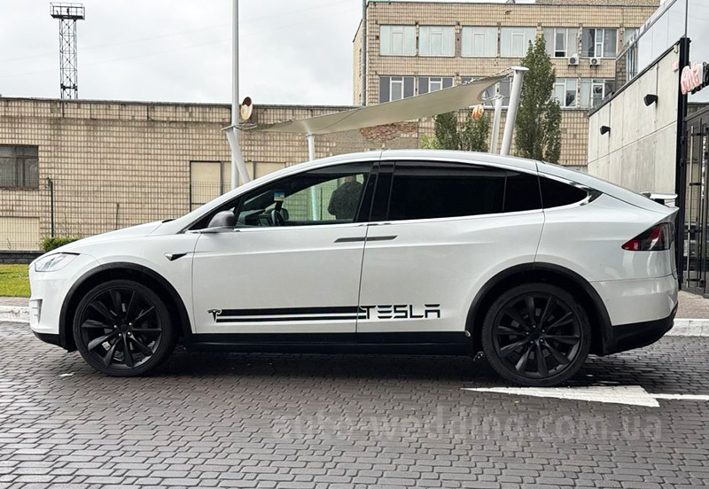 Электро внедорожник на свадьбу белый джип TESLA Model X