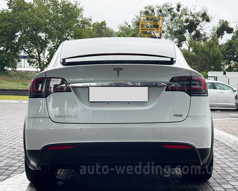 Электро внедорожник на свадьбу белый джип TESLA Model X