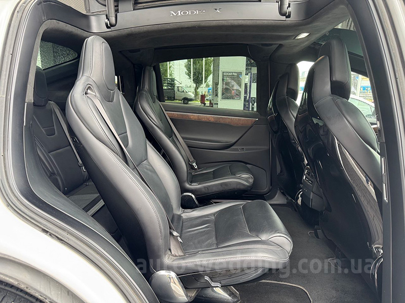Электро внедорожник на свадьбу белый джип TESLA Model X